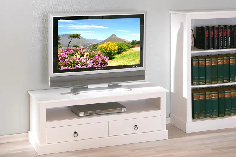 Galois TV-bänk 118 cm - Vit - Möbler - Vardagsrum - Tv-möbler & mediamöbler - Tv-bänkar