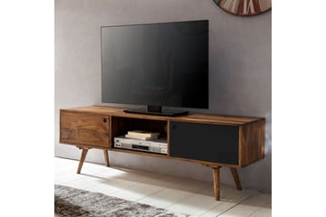 Gateau Golvstående TV Bänk 140 cm med Förvaring i Ljust Trä - Brun - Möbler - Vardagsrum - Tv-möbler & mediamöbler - Tv-bänkar