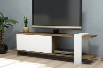 Gersby TV-Bänk 120 cm - Brun/Vit - Möbler - Vardagsrum - Tv-möbler & mediamöbler - Tv-bänkar