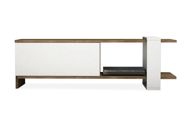 Gersby TV-Bänk 120 cm - Brun/Vit - Möbler - Vardagsrum - Tv-möbler & mediamöbler - Tv-bänkar