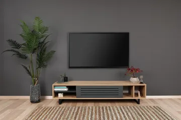 Gersby TV-Bänk 160 cm - Brun/Grå - Möbler - Vardagsrum - Tv-möbler & mediamöbler - Tv-bänkar