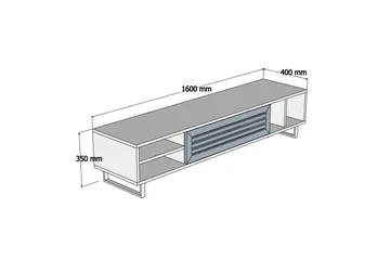 Gersby TV-Bänk 160 cm - Brun/Grå - Möbler - Vardagsrum - Tv-möbler & mediamöbler - Tv-bänkar