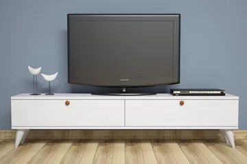 Gersby TV-Bänk 160 cm - Vit - Möbler - Vardagsrum - Tv-möbler & mediamöbler - Tv-bänkar