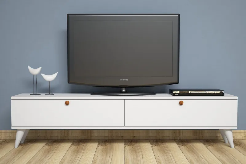 Gersby TV-Bänk 160 cm - Vit - Möbler - Vardagsrum - Tv-möbler & mediamöbler - Tv-bänkar