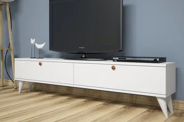 Gersby TV-Bänk 160 cm - Vit - Möbler - Vardagsrum - Tv-möbler & mediamöbler - Tv-bänkar