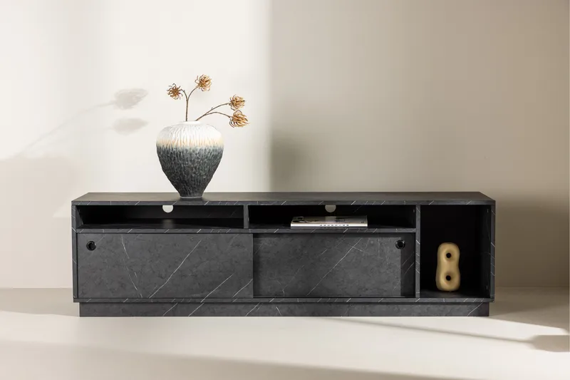 Girona Tv-bänk 180x40 cm - Svart - Möbler - Vardagsrum - Tv-möbler & mediamöbler - Tv-bänkar