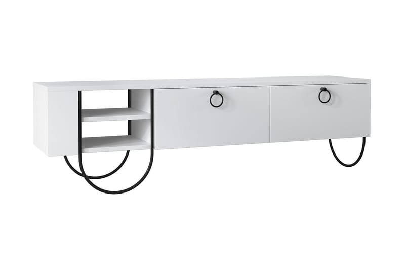 GRANLUND TV-bänk 150 cm Vit - Möbler - Vardagsrum - Tv-möbler & mediamöbler - Tv-bänkar