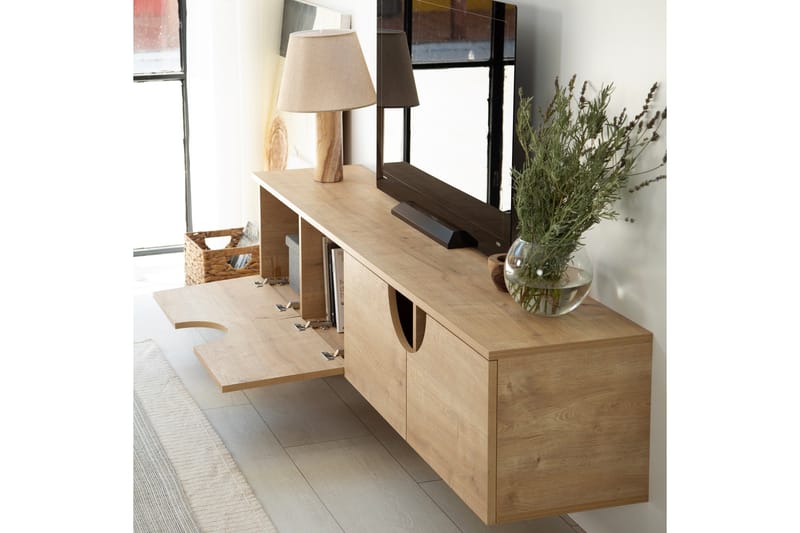 Grotte Tv-bänk 180 cm - Ek - Möbler - Vardagsrum - Tv-möbler & mediamöbler - Tv-bänkar