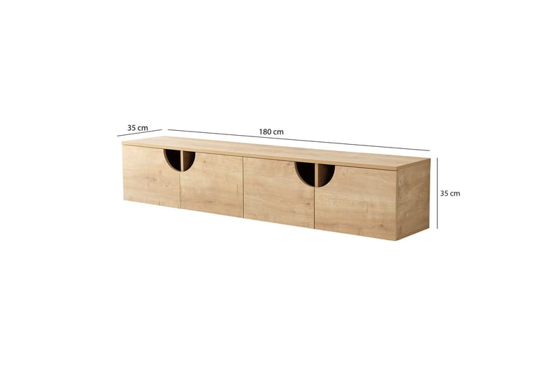 Grotte Tv-bänk 180 cm - Ek - Möbler - Vardagsrum - Tv-möbler & mediamöbler - Tv-bänkar