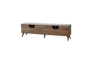 Grotte Tv Bänk 180 cm med Förvaring i Valnöt - Brun - Möbler - Vardagsrum - Tv-möbler & mediamöbler - Tv-bänkar