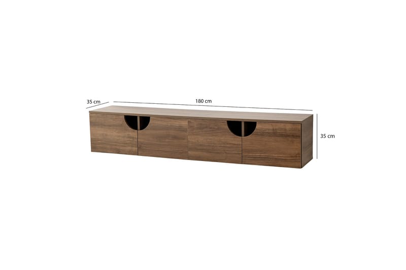 Grotte Tv-bänk 180 cm - Valnöt - Möbler - Vardagsrum - Tv-möbler & mediamöbler - Tv-bänkar