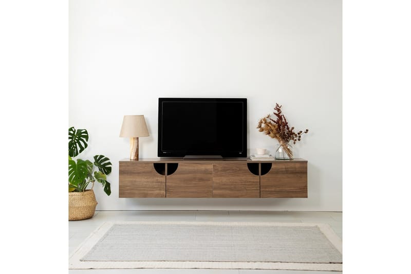 Grotte Tv-bänk 180 cm - Valnöt - Möbler - Vardagsrum - Tv-möbler & mediamöbler - Tv-bänkar