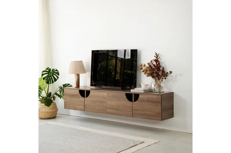 Grotte Tv-bänk 180 cm, Valnöt