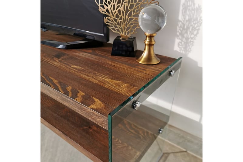 HASHAWAY TV-Bänk 120 cm Valnöt - Möbler - Vardagsrum - Tv-möbler & mediamöbler - Tv-bänkar