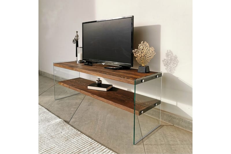 HASHAWAY TV-Bänk 120 cm Valnöt - Möbler - Vardagsrum - Tv-möbler & mediamöbler - Tv-bänkar
