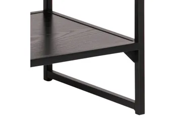 Hasslevik Tv-bänk 120 cm 3 Hyllor - Svart/Matt Svart - Möbler - Vardagsrum - Tv-möbler & mediamöbler - Tv-bänkar