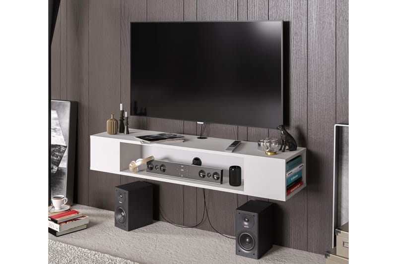 HAVIK TV-bänk 135 cm Vit - Möbler - Vardagsrum - Tv-möbler & mediamöbler - Tv-bänkar