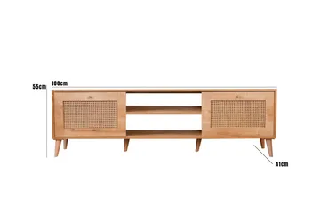 Hazeran Tv-bänk 180 cm - Ek - Möbler - Vardagsrum - Tv-möbler & mediamöbler - Tv-bänkar