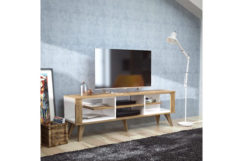 Hejde TV-Bänk 160 cm - Brun/Vit - Möbler - Vardagsrum - Tv-möbler & mediamöbler - Tv-bänkar