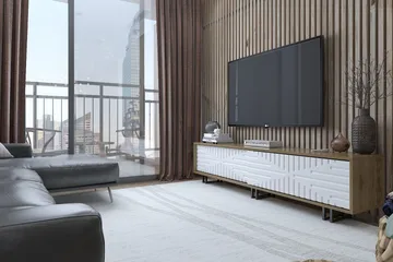 Hejde TV-Bänk 180 cm - Brun/Vit - Möbler - Vardagsrum - Tv-möbler & mediamöbler - Tv-bänkar