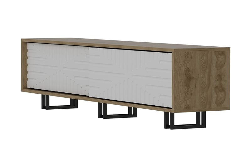 Hejde TV-Bänk 180 cm - Brun/Vit - Möbler - Vardagsrum - Tv-möbler & mediamöbler - Tv-bänkar