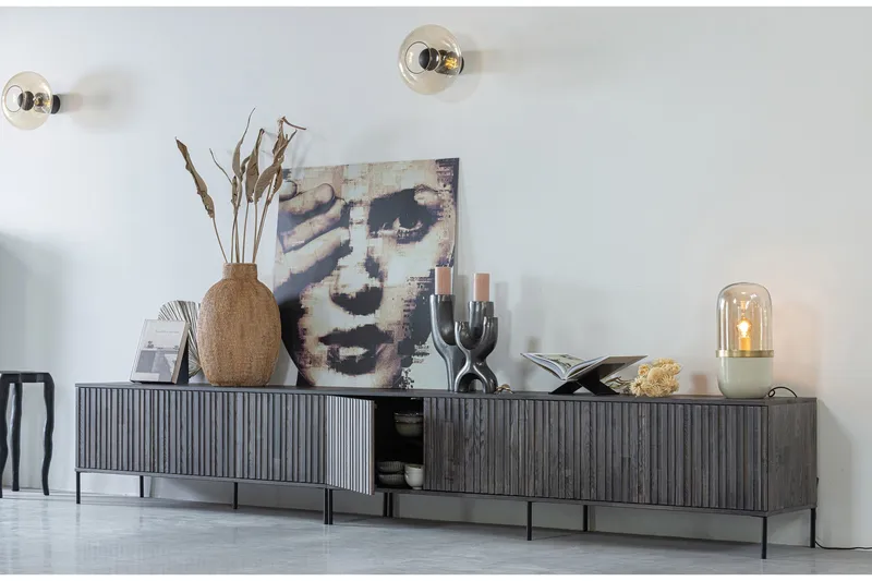 Hemlinge TV-bänk 150 cm - Espresso - Möbler - Vardagsrum - Tv-möbler & mediamöbler - Tv-bänkar