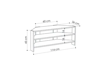 Homitis Tv-bänk 114 cm - Brun - Möbler - Vardagsrum - Tv-möbler & mediamöbler - Tv-bänkar