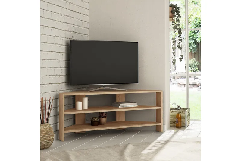 Homitis Tv-bänk 114 cm - Ljusbrun - Möbler - Vardagsrum - Tv-möbler & mediamöbler - Tv-bänkar