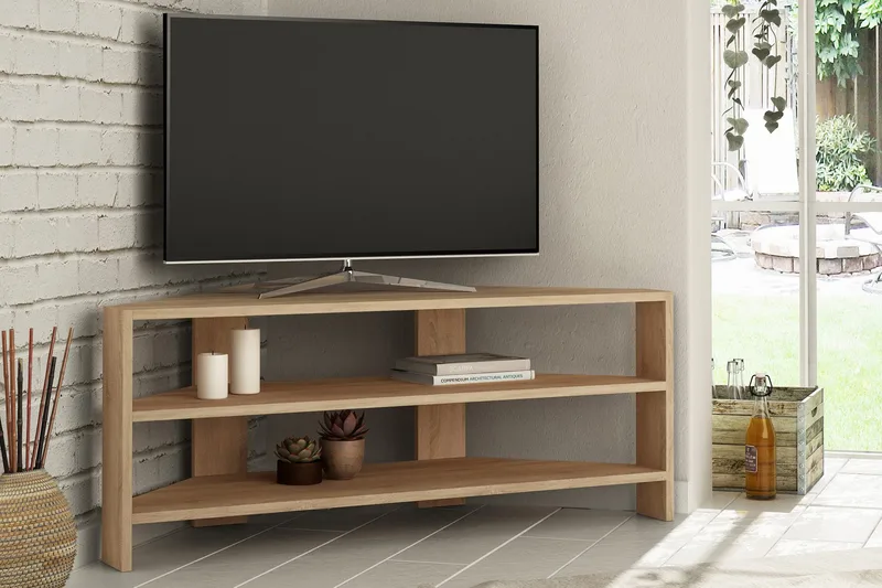 Homitis Tv-bänk 114 cm - Ljusbrun - Möbler - Vardagsrum - Tv-möbler & mediamöbler - Tv-bänkar
