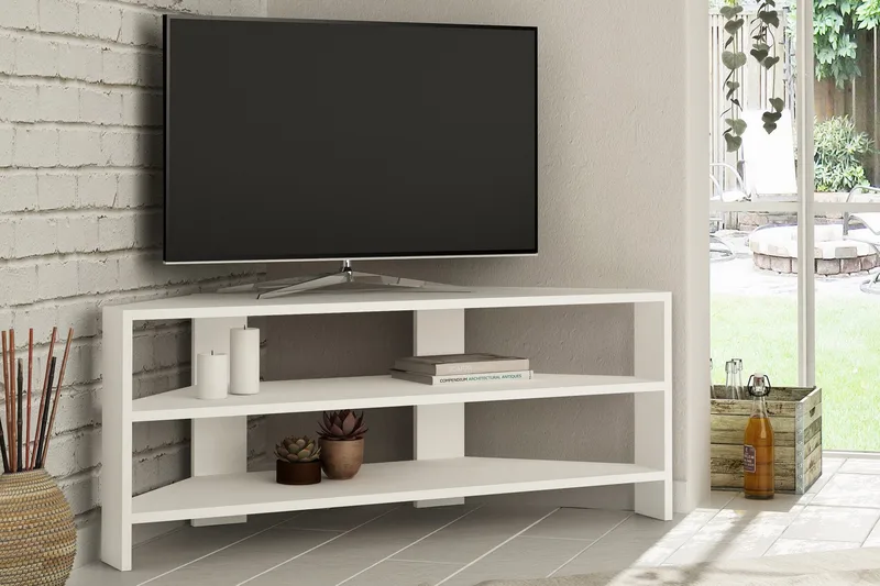 Homitis Tv-bänk 114 cm - Vit - Möbler - Vardagsrum - Tv-möbler & mediamöbler - Tv-bänkar