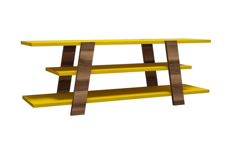 Hovdane TV-Bänk 120 cm - Brun/Gul - Möbler - Vardagsrum - Tv-möbler & mediamöbler - Tv-bänkar