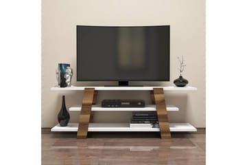 Hovdane TV-Bänk 120 cm - Brun/Vit - Möbler - Vardagsrum - Tv-möbler & mediamöbler - Tv-bänkar