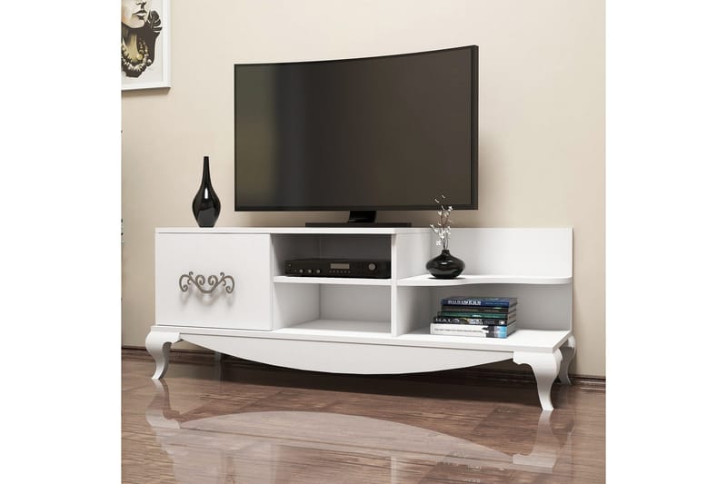 Hovdane TV-Bänk 130 cm - Vit - Möbler - Vardagsrum - Tv-möbler & mediamöbler - Tv-bänkar