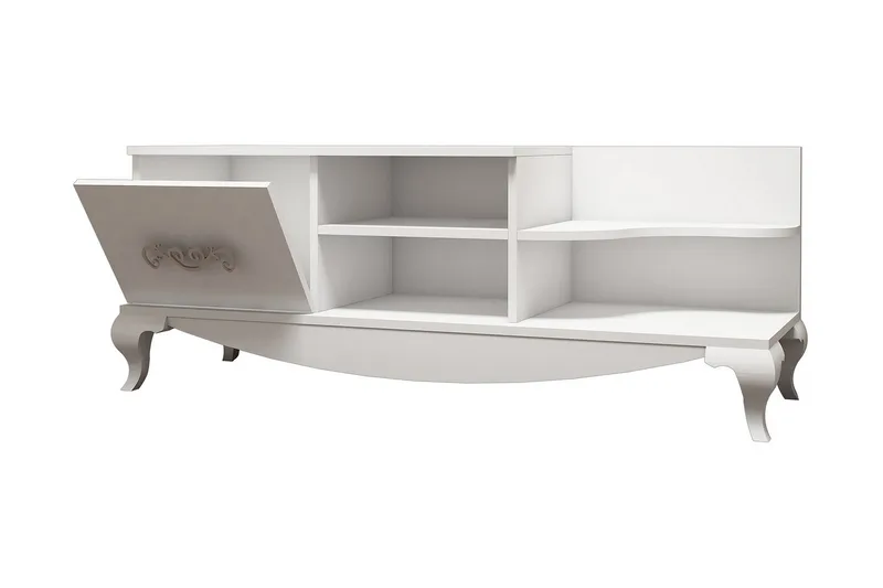 Hovdane TV-Bänk 130 cm - Vit - Möbler - Vardagsrum - Tv-möbler & mediamöbler - Tv-bänkar