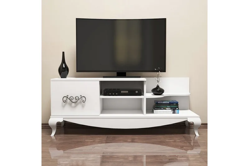 Hovdane TV-Bänk 130 cm - Vit - Möbler - Vardagsrum - Tv-möbler & mediamöbler - Tv-bänkar