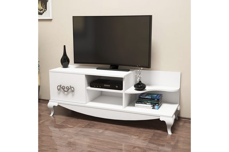Hovdane TV-Bänk 130 cm - Vit - Möbler - Vardagsrum - Tv-möbler & mediamöbler - Tv-bänkar