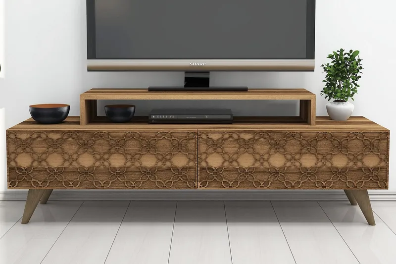 Hovdane TV-Bänk 140 cm, Brun