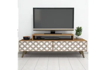 Hovdane TV-Bänk 140 cm - Brun/Vit - Möbler - Vardagsrum - Tv-möbler & mediamöbler - Tv-bänkar