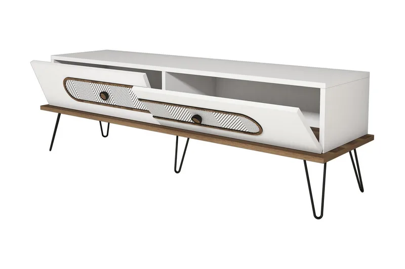 Hovdane TV-Bänk 145 cm - Vit - Möbler - Vardagsrum - Tv-möbler & mediamöbler - Tv-bänkar