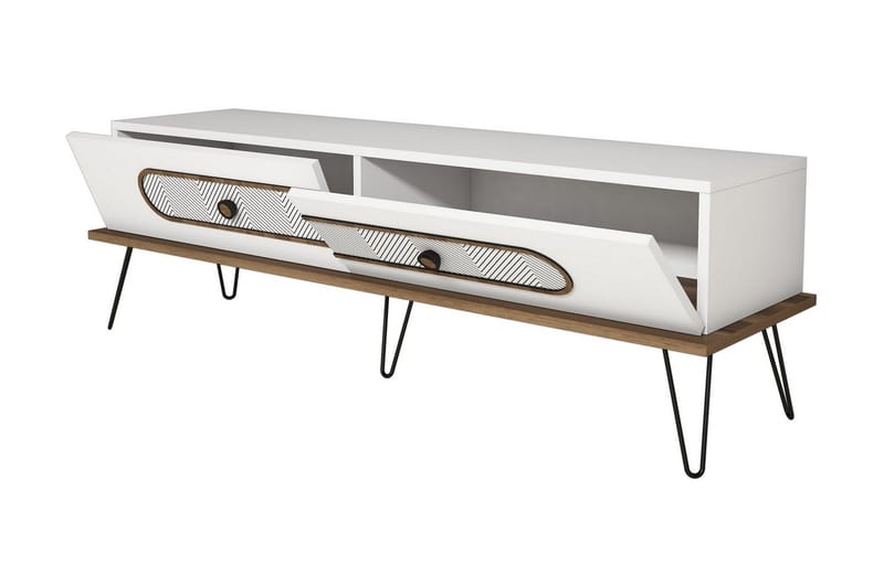 Hovdane TV-Bänk 145 cm - Vit - Möbler - Vardagsrum - Tv-möbler & mediamöbler - Tv-bänkar