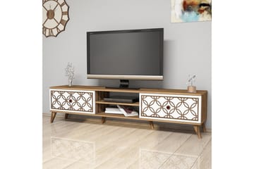Hovdane TV-Bänk 180 cm - Brun/Vit - Möbler - Vardagsrum - Tv-möbler & mediamöbler - Tv-bänkar