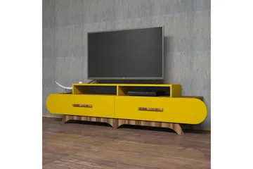 Hovdane TV-Bänk 205 cm - Brun/Gul - Möbler - Vardagsrum - Tv-möbler & mediamöbler - Tv-bänkar