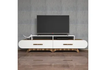 Hovdane TV-Bänk 205 cm - Brun/Vit - Möbler - Vardagsrum - Tv-möbler & mediamöbler - Tv-bänkar