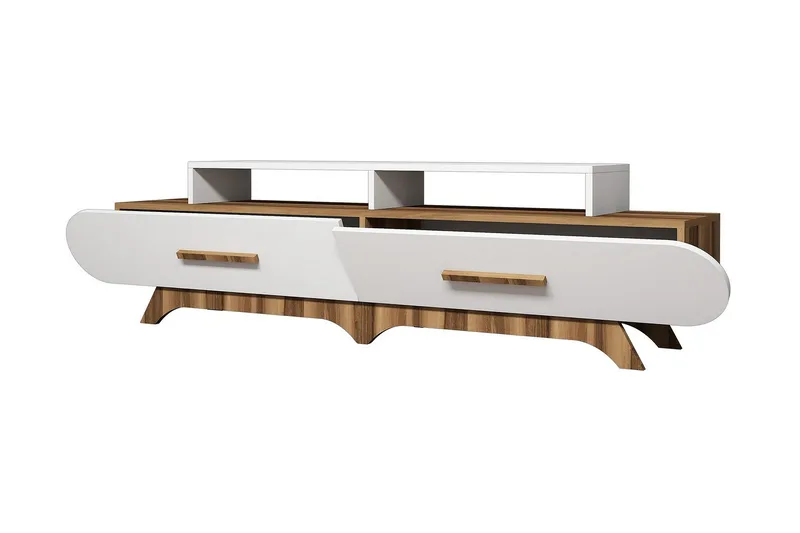 Hovdane TV-Bänk 205 cm - Brun/Vit - Möbler - Vardagsrum - Tv-möbler & mediamöbler - Tv-bänkar