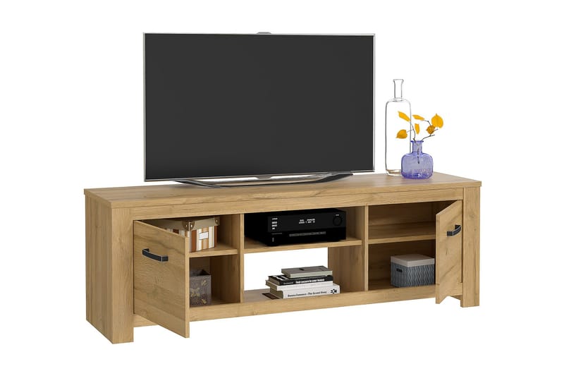 Hovencamp TV-Bänk 161 cm - Brun - Möbler - Vardagsrum - Tv-möbler & mediamöbler - Tv-bänkar
