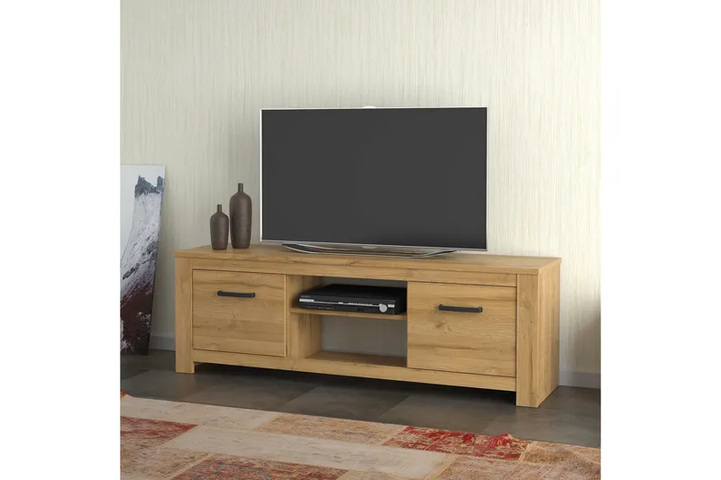 Hovencamp TV-Bänk 161 cm - Brun - Möbler - Vardagsrum - Tv-möbler & mediamöbler - Tv-bänkar