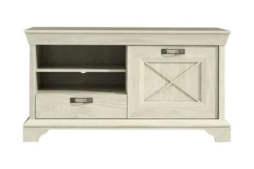 Hurlston TV-Bänk 123 cm - Vit - Möbler - Vardagsrum - Tv-möbler & mediamöbler - Tv-bänkar