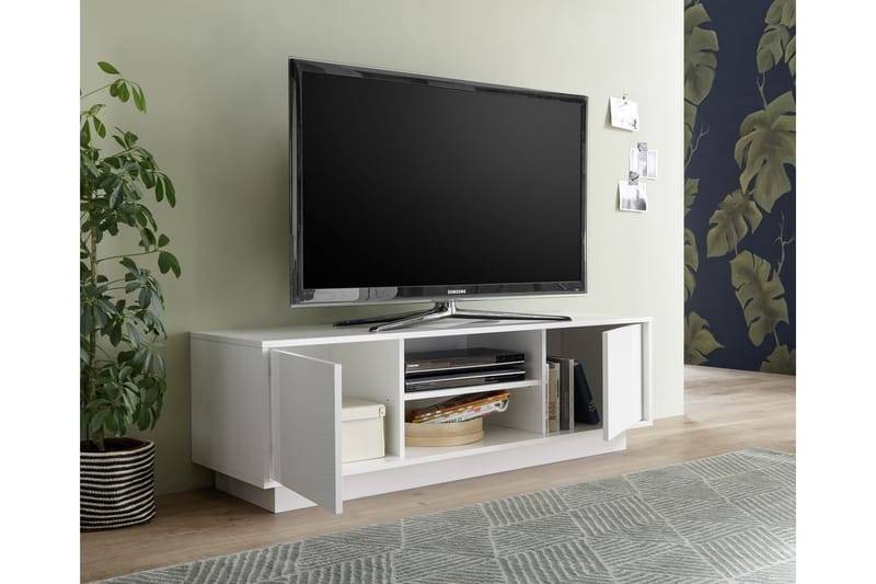 HYLLIE TV-bänk 159 cm Vit - Möbler - Vardagsrum - Tv-möbler & mediamöbler - Tv-bänkar