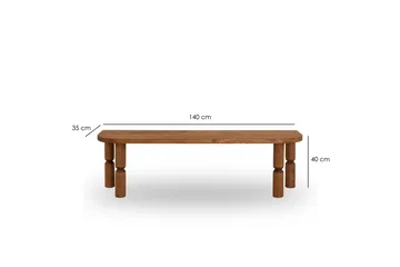 Ida Tv-bänk 140 cm - Brun - Möbler - Vardagsrum - Tv-möbler & mediamöbler - Tv-bänkar