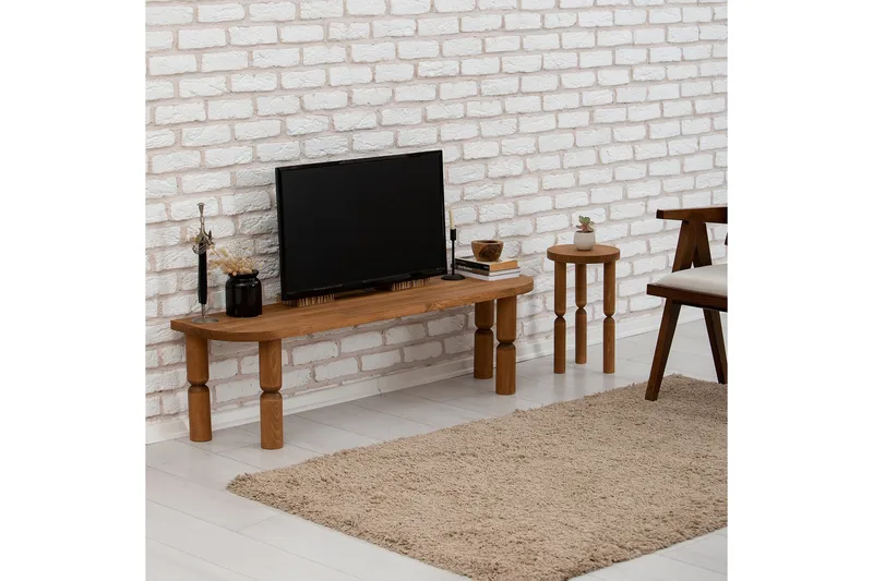 Ida Tv-bänk 140 cm - Brun - Möbler - Vardagsrum - Tv-möbler & mediamöbler - Tv-bänkar